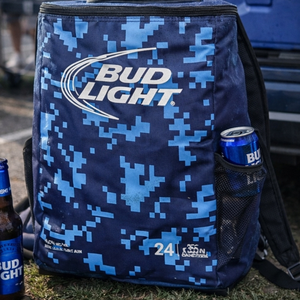 Bud Light 24-Can Backpack Cooler – Insulated Beer Cooler, Tailgate & Outdoor